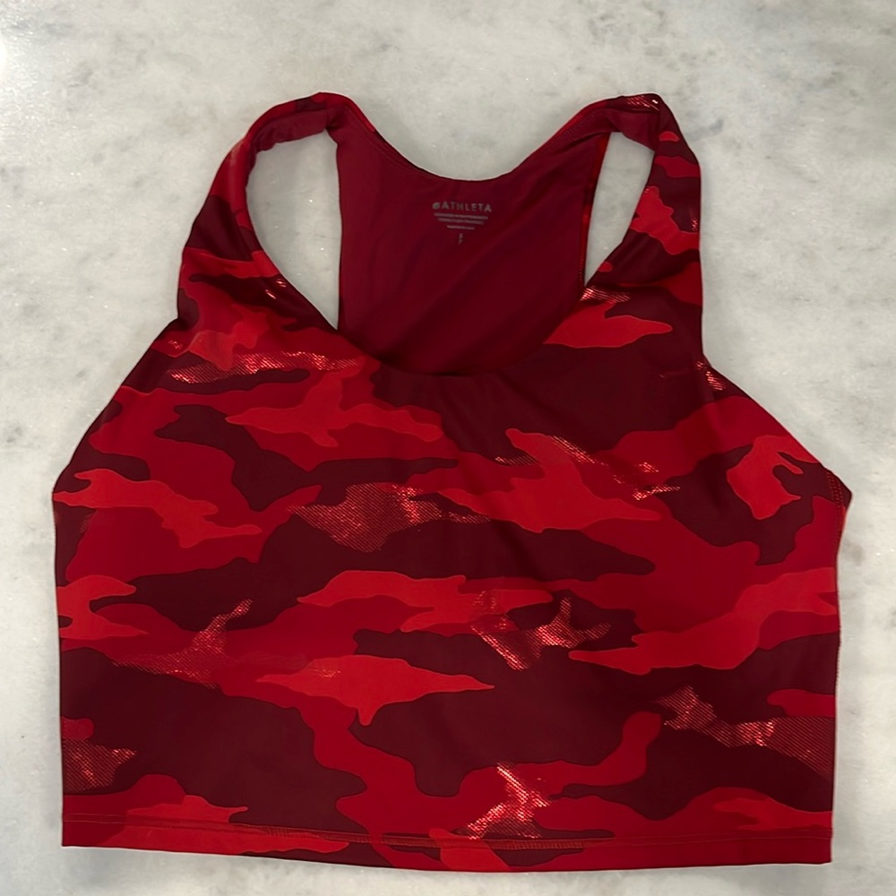 Athleta Red Camo Set